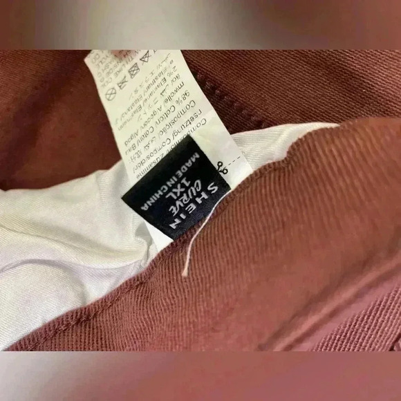 SHEIN Crimson/Burgundy Skinny Jeans size 1XL/14 - Picture 4 of 8